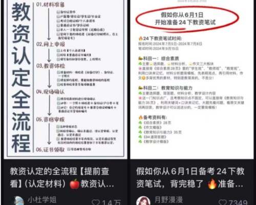 小红书上面卖虚拟教资资料, 竟然月入上万